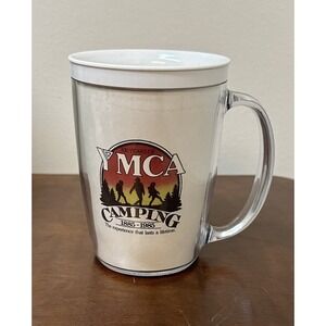 Vintage 1980's 100 Years of YMCA Camping Plastic Mug Cup Made in USA